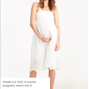 Ingrid & Isabel embroidered maternity dress